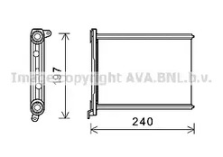 Радиатор печки AVA QUALITY COOLING RT6569