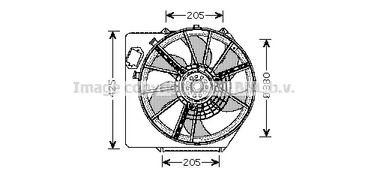 Вентилятор охлаждения AVA QUALITY COOLING RT7536