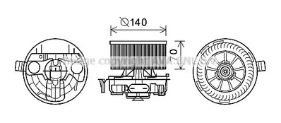 RT8574 AVA QUALITY COOLING Вентилятор салона