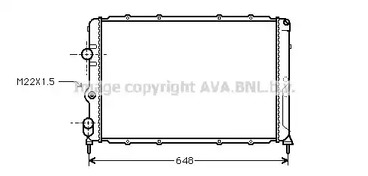 RTA2199 AVA QUALITY COOLING радиатор охлаждения