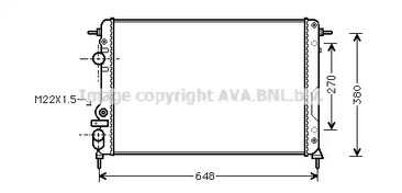 RTA2241 AVA QUALITY COOLING Радиатор системы охлаждения