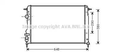 Радиатор системы охлаждения AVA QUALITY COOLING RTA2312