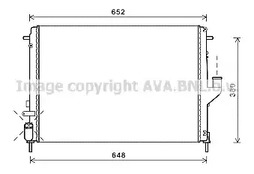 RTA2478 AVA QUALITY COOLING Радиатор системы охлаждения