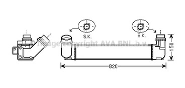 RTA4412 AVA QUALITY COOLING Радиатор интеркулера