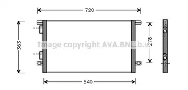 RTA5253 AVA QUALITY COOLING Радиатор кондиционера