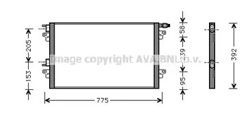 Радиатор кондиционера AVA QUALITY COOLING RTA5280