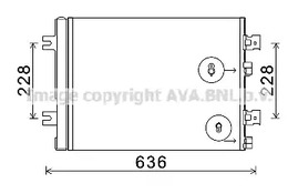 RTA5467D AVA QUALITY COOLING Радиатор кондиционера