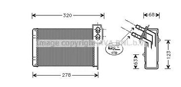 RTA6099 AVA QUALITY COOLING радиатор печки