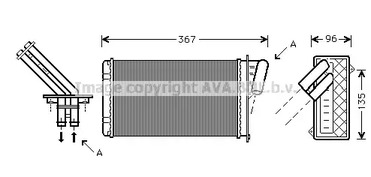 RTA6203 AVA QUALITY COOLING Радиатор отопителя