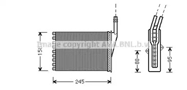 RTA6249 AVA QUALITY COOLING Радиатор отопителя