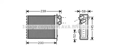 RTA6398 AVA QUALITY COOLING Теплообменник, отопление салона