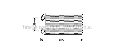 Радиатор печки AVA QUALITY COOLING RTA6439