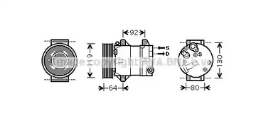 Компрессор кондиционера AVA QUALITY COOLING RTAK429