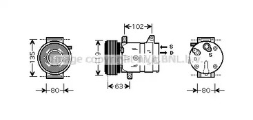 Компрессор кондиционера AVA QUALITY COOLING RTAK440