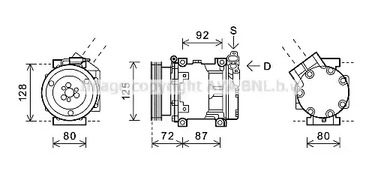 Компрессор кондиционера AVA QUALITY COOLING RTAK479