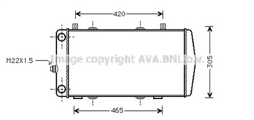 SA2004 AVA QUALITY COOLING Радиатор системы охлаждения двигателя