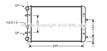 SAA2006 AVA QUALITY COOLING Радиатор системы охлаждения