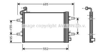 Радиатор кондиционера AVA QUALITY COOLING SAA5007D