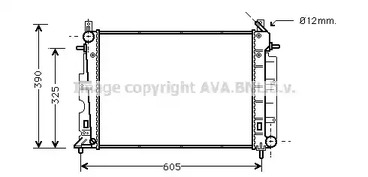 Радиатор охлаждения двигателя AVA QUALITY COOLING SB2026