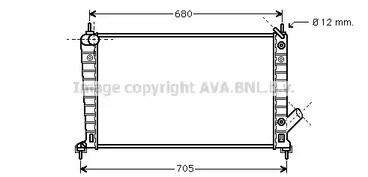 Радиатор охлаждения двигателя AVA QUALITY COOLING SB2062