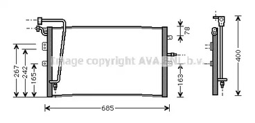 Конденсатор, кондиционер AVA QUALITY COOLING SB5039