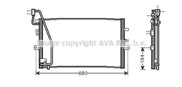Конденсатор кондиционера AVA QUALITY COOLING SB5056