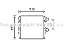 Теплообменник отопление салона AVA QUALITY COOLING SB6081
