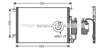 Конденсатор кондиционера AVA QUALITY COOLING SBA5058D