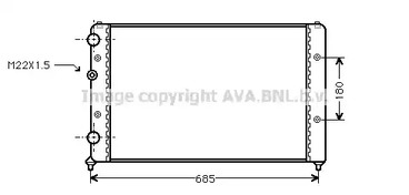 Радиатор системы охлаждения AVA QUALITY COOLING STA2031