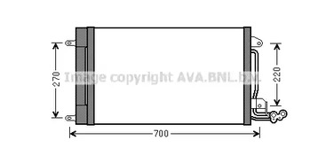 Радиатор кондиционера AVA QUALITY COOLING STA5038D