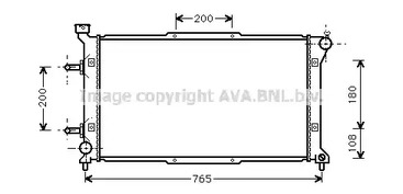 Радиатор, охлаждение двигателя AVA QUALITY COOLING SU2037