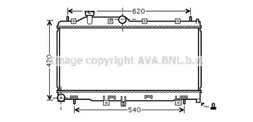 SU2065 AVA QUALITY COOLING Радиатор системы охлаждения SUBARU: LEGACY IV 2.0/2.5 03 - , LEGACY IV универсал