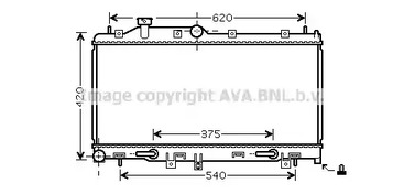 SU2066 AVA QUALITY COOLING Радиатор системы охлаждения SUBARU: LEGACY IV 2.0/2.5 03 - , LEGACY IV универсал