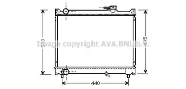 Радиатор системы охлаждения двигателя AVA QUALITY COOLING SZ2046