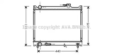 SZ2047 AVA QUALITY COOLING Радиатор системы охлаждения