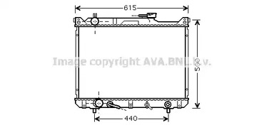 Радиатор, охлаждение двигателя AVA QUALITY COOLING SZ2073