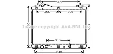 SZ2105 AVA QUALITY COOLING Радиатор системы охлаждения SUZUKI: GRAND VITARA II JT/TE/TD 2.0i/2.4i/AWD 05- АКПП