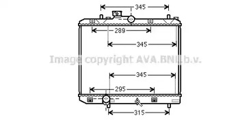 Радиатор охлаждения двигателя AVA QUALITY COOLING SZ2111