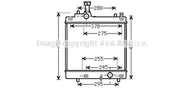 Радиатор системы охлаждения AVA QUALITY COOLING SZA2113