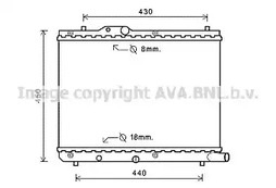 Радиатор охлаждения двигателя AVA QUALITY COOLING SZA2122