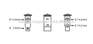Расширительный клапан кондиционера AVA QUALITY COOLING TO1045