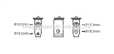 Клапан расширительный системы кондиционирования AVA QUALITY COOLING TO1678