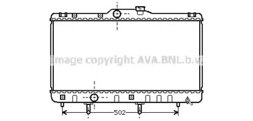 Радиатор, охлаждение двигателя AVA QUALITY COOLING TO2148