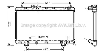 TO2241 AVA QUALITY COOLING Радиатор системы охлаждения