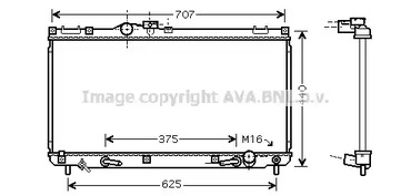 Радиатор охлаждения двигателя AVA QUALITY COOLING TO2322