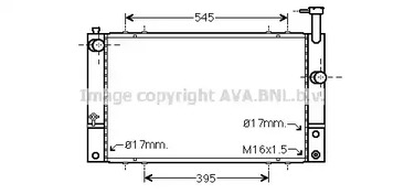 TO2494 AVA QUALITY COOLING Радиатор системы охлаждения