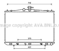 TO2675 AVA QUALITY COOLING Радиатор системы охлаждения