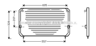 Радиатор кондиционера AVA QUALITY COOLING TO5202