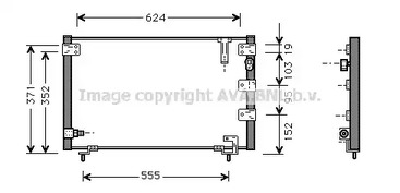 Радиатор кондиционера AVA QUALITY COOLING TO5262