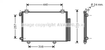 Радиатор кондиционера AVA QUALITY COOLING TO5267D